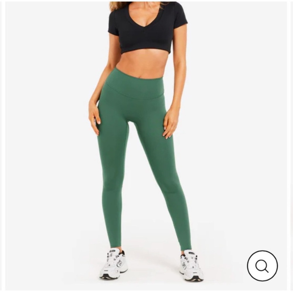 High-Waisted Green Leggings